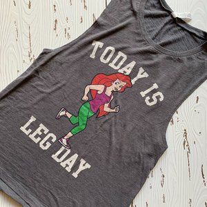 Ariel (The Little Mermaid) Leg Day Muscle Tee